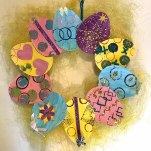Easter Egg Nest Decorative Door Wreath