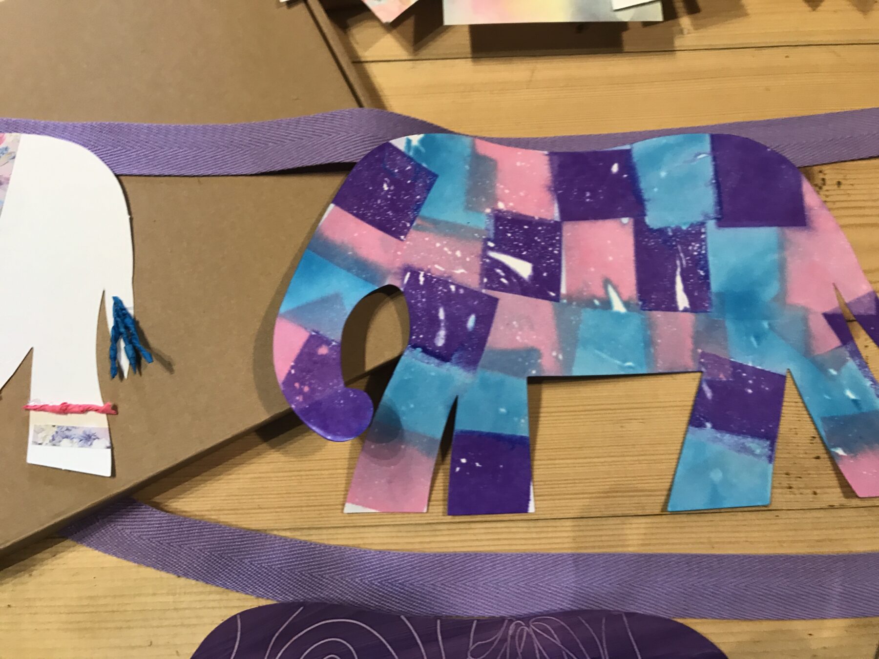 Indian Holi festival of colour elephant bunting - Image 3